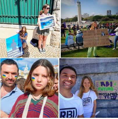 Marchas e Manifestações pelo ambiente, os Animais, a Ucrânia e o RBI 